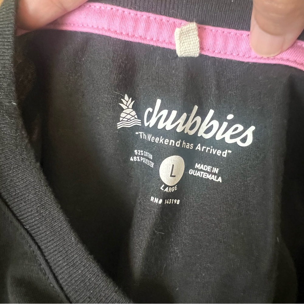 Chubbies “The Weekend Has Arrived” Large Black Lo… - image 5